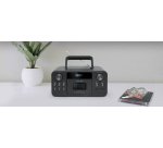 Radio Muse portable Bluetooth M-182 DB DAB/DAB+/FM avec enregistreur de cassette Noir