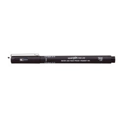 Feutre technique uniball calibrees  pointes biseau     2mm coloris noir