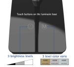 LED-bureaulamp pearly colour vario, zwart