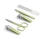 Muitomas MANICURESETGN manicure/pedicure implement Set Green, Silver