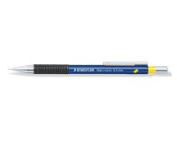 Portemine technique 0,3 mm rechargeable corps plastique bleu grip caoutchouc MICRO 775