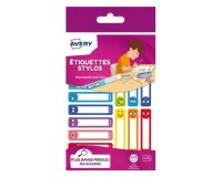 Étiquette avery stylo smiley 50x10mm boîte 30 unités