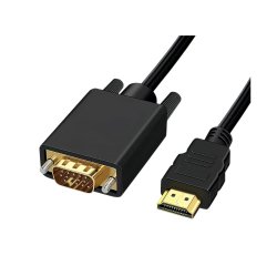 DLH DY-TU5463B câble vidéo et adaptateur 2 m HDMI Type A (Standard) VGA (D-Sub) Noir