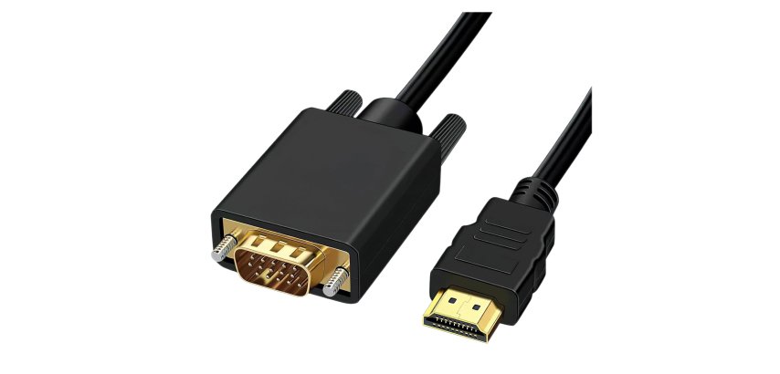 DLH DY-TU5463B câble vidéo et adaptateur 2 m HDMI Type A (Standard) VGA (D-Sub) Noir