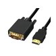DLH DY-TU5463B câble VGA 2 m HDMI Type A (Standard) VGA (D-Sub) Noir