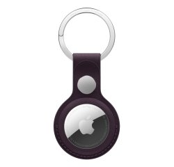 Apple MA7K4ZM/A funda protectora con llavero para localizador o rastreador GPS, violeta