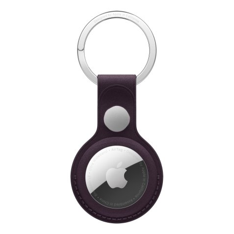 Apple MA7K4ZM/A funda protectora con llavero para localizador o rastreador GPS, violeta
