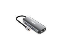 Urban Factory MHC55UF base para portátil y replicador de puertos Alámbrico USB 3.2 Gen 1 (3.1 Gen 1) Type-C Gris