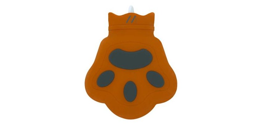 Muitomas HOTBOULEPAW borsa d'acqua calda 0,45 L Nero, Rosso bordeaux