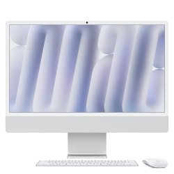 Apple iMac 24"Retina Display 4,5K, Chip M4 con CPU 10-core, GPU 10-core, 24GB, 512GB SSD, Argento