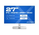 JAPANNEXT JN-IPS27WQHDR-C65W-FLD-T écran plat de PC 68,6 cm (27") 2560 x 1440 pixels Wide Quad HD LCD Écran tactile Noir