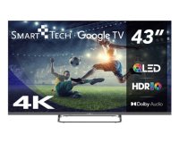 Smart-Tech 43QG02V TV 109,2 cm (43") 4K Ultra HD Smart TV Wi-Fi Grigio 280 cd/m²