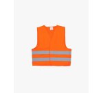 Gilet de securite viso 2 bandes reflechissantes coloris orange