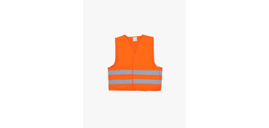 Gilet de securite viso 2 bandes reflechissantes coloris orange