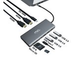 MCL 10-PORT DOCKING STATION HDMI station d'accueil Tablette/Smartphone/ordinateur portable Noir, Gris