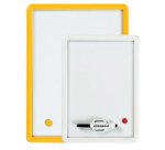 Tableau mini ardoise magnétique feutre brosse inclus 25x35cm coloris assortis
