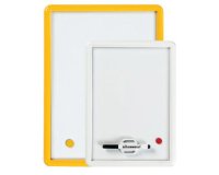 Tableau mini ardoise magnétique feutre brosse inclus 25x35cm coloris assortis