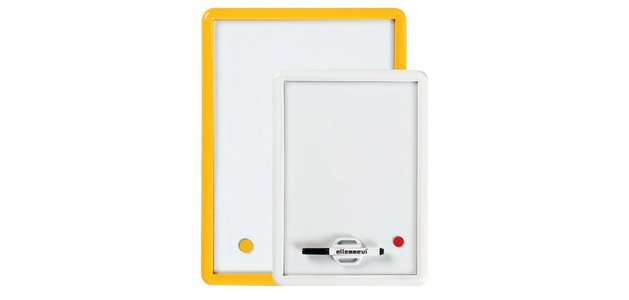Tableau mini ardoise magnétique feutre brosse inclus 25x35cm coloris assortis