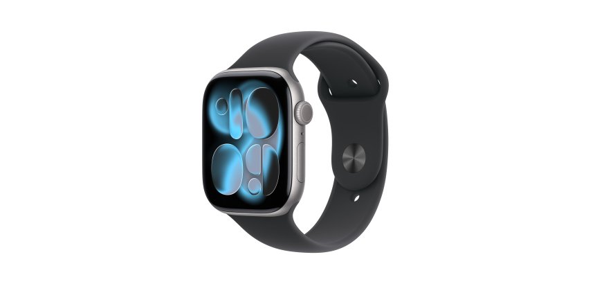 Apple Watch Series 11 OLED 46 mm Numérique 416 x 496 pixels Écran tactile Gris Wifi GPS (satellite)