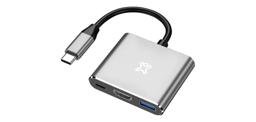 XtremeMac XWH-HUB3-13 laptop dock & poortreplicator Bedraad USB Type-C Zilver