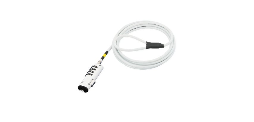 Mobilis 001330 câble antivol Blanc 1,8 m