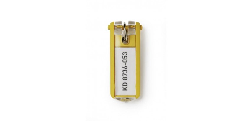 Durable Key Clip Yellow 6 pc(s)