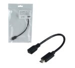 MCL USB31-CM/2HBFCE câble USB USB 2.0 0,17 m USB C USB A Noir