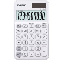 Casio SL-310UC-WE calcolatrice Tasca Calcolatrice di base Bianco