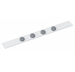 Bande metallique maul standard longueur 1m avec 4   aimants coloris blanc