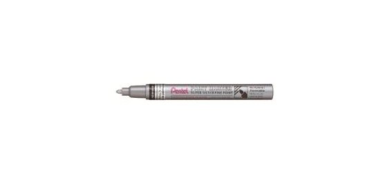 Marqueur pentel peinture paint marker multi-supports   pointe fine 2,9mm coloris     argent