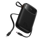 Baseus QPOW 2 DUAL KABLOLU 10.000 MAH 22.5W POWERBANK-SIYAH batería externa Litio 10000 mAh Negro