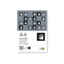 Papier carbone liderpapel film noir format a4 boîte de 100 feuilles