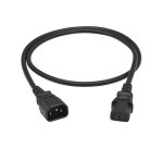 Eaton P004-01M-EU câble électrique Noir 1 m IEC C13 IEC C14