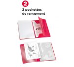 Cahier Oxford Easybook A4 petits carreaux 5mm margés 96 pages agrafées couverture polypro coloris assortis