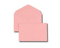 Enveloppe gpv election recyclee 90x140mm 80g patte   triangulaire non gommee rose  boite 500 unites