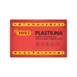 Pâte à modeler jovi plastilina végétale coloris rouge 350g