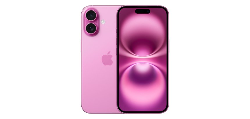 Apple iPhone 16 15,5 cm (6.1") SIM doble iOS 18 5G USB Tipo C 128 GB Rosa