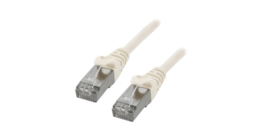 MCL FTP6-1M/W câble de réseau Blanc Cat6 F/UTP (FTP) Rond
