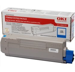 OKI - cyan - original - toner cartridge
