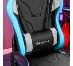X Rocker Agility eSports RGB PC-Gaming-Stuhl Gepolsterter Stuhl Schwarz, Grau