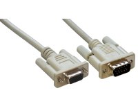 MCL Cable SVGA HD15 Male/Female 2m câble VGA VGA (D-Sub) Gris