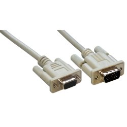 MCL Cable SVGA HD15 Male/Female 2m câble VGA VGA (D-Sub) Gris