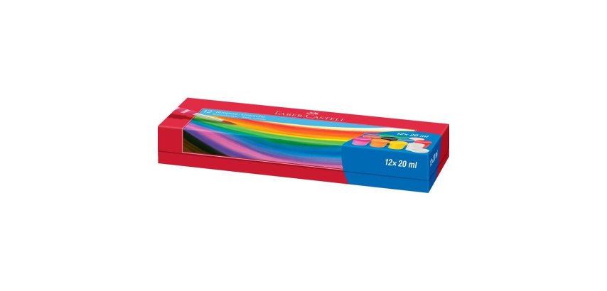 Faber-Castell 121050 vernice Guazzo 20 ml 12 pz