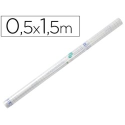 Couvre-livres liderpapel adhésif repositionnable 0.5x1.50m rouleau plastique 50 microns