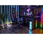 The G-Lab K-SEAT ELECTRON EX Silla para videojuegos universal Asiento acolchado Negro