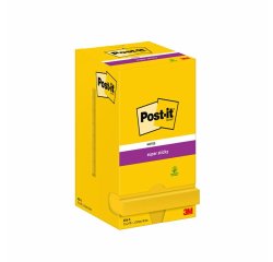 Bloc-note super sticky notes, 76x76 mm, ultra jaune