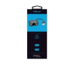 MCL USB2-MX104/N hub & concentrateur USB 2.0 480 Mbit/s Noir