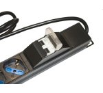 LINK Multipresa Alimentazione Per Rack 19" Con 6 Prese Universali Tripolari/Schuko Magnetotermica