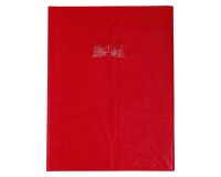 Protège-cahiers grain cuir PVC 22/100ème 24x32 cm - Rouge