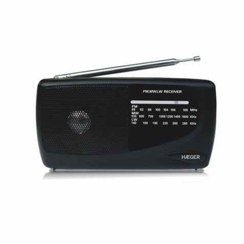 Haeger PR-TRI.002A radio Portátil Negro